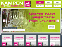 Tablet Screenshot of kampen-rentanevent.com